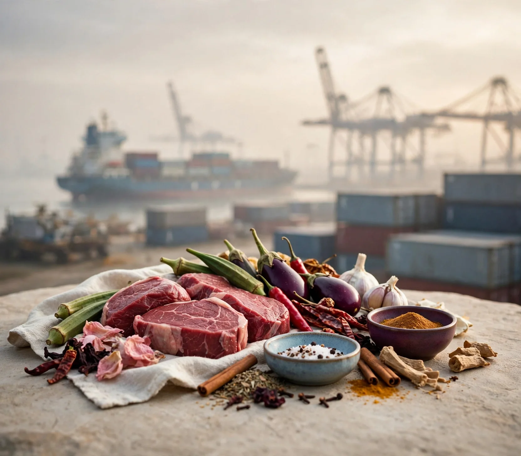 Process export logistics